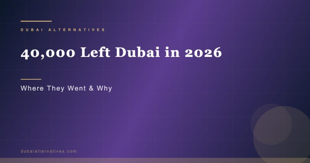 40,000 Left Dubai in 2026 | Dubai Alternatives Premium Relocation