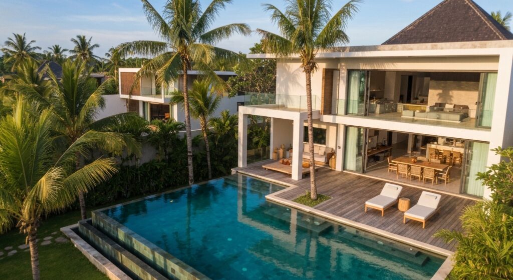 Luxury villa with private pool in Bali for long-term rental