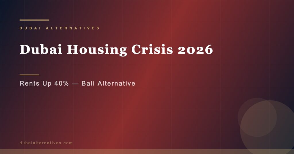 Dubai Housing Crisis 2026 | Dubai Alternatives Premium Relocation