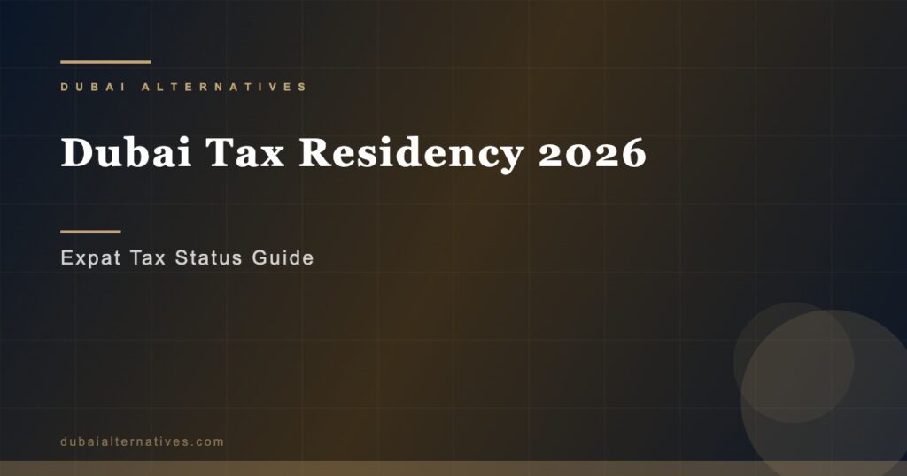 Dubai Tax Residency 2026 | Dubai Alternatives
